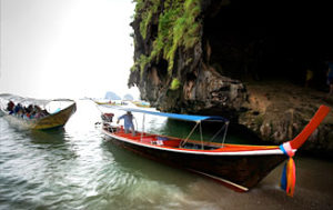 James bond island by long tail boat
