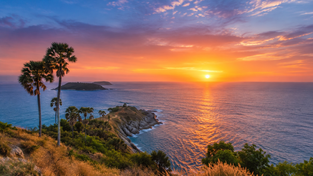Phrom Thep Cape viewpoint overlooking the Andaman Sea in Phuket