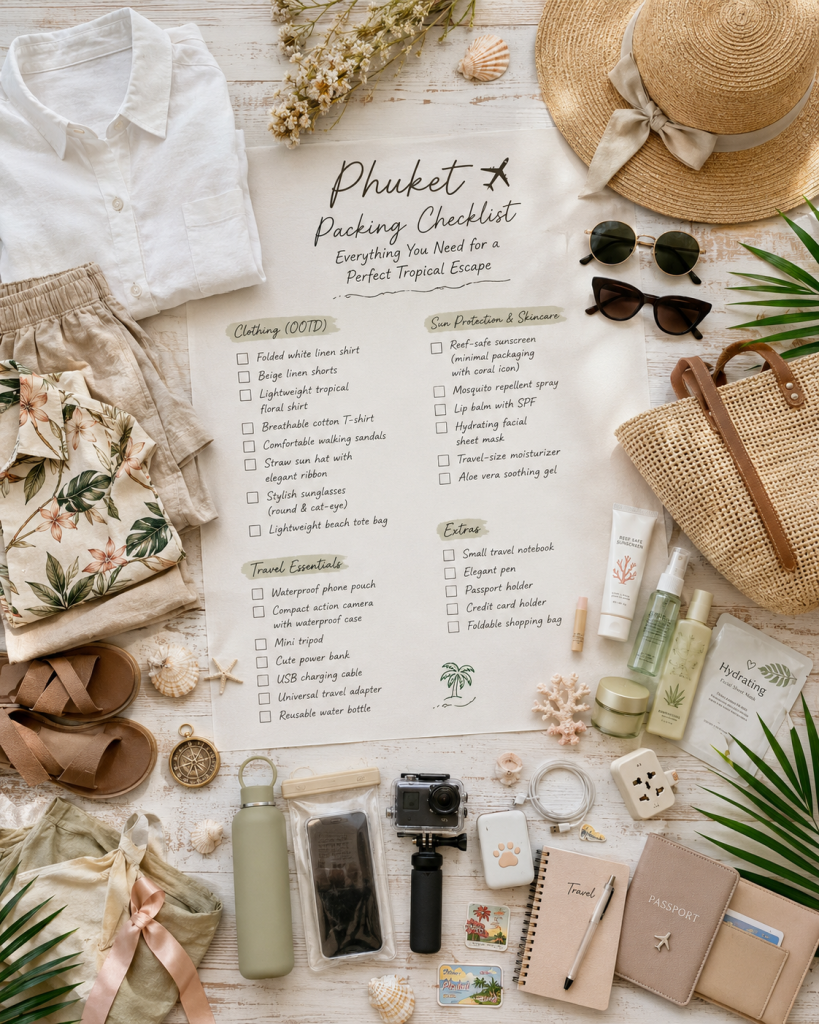 Phi Phi and Phang Nga Bay packing list
