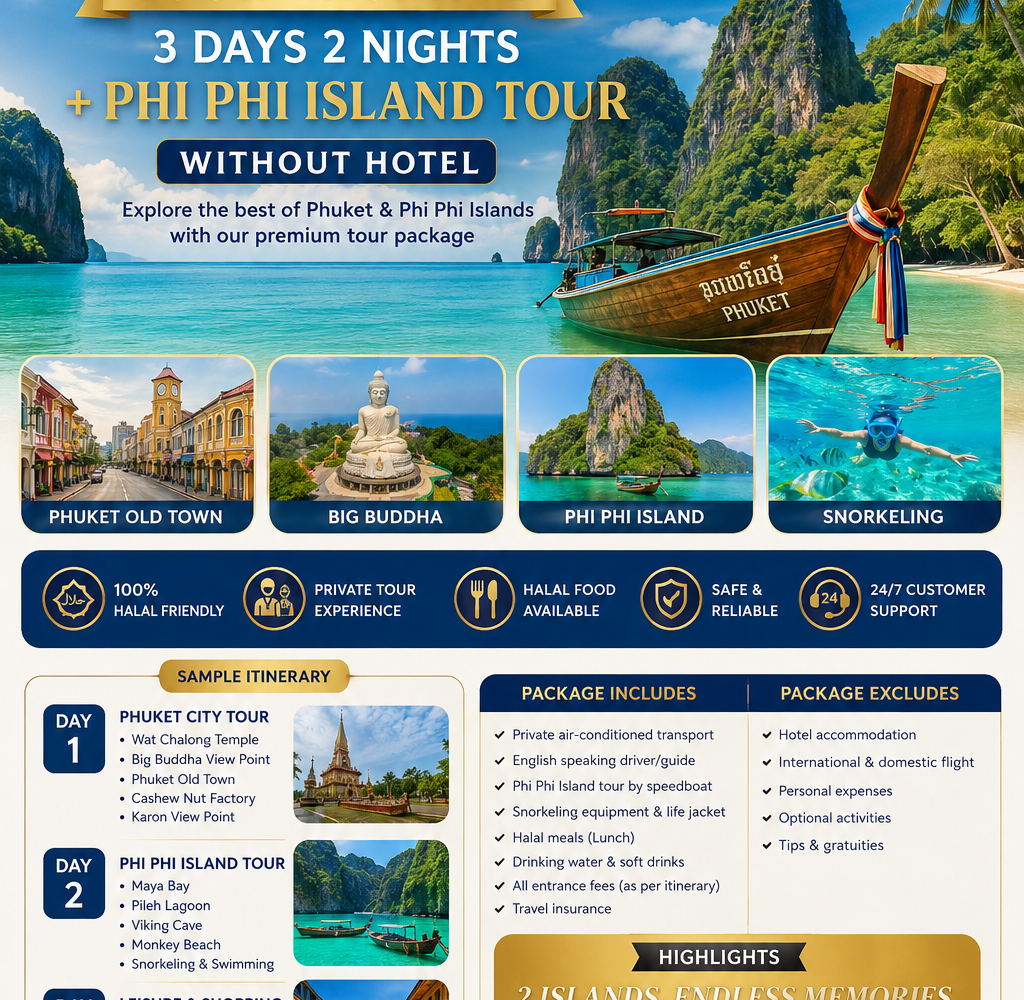 phuket tour package 3d2n with phi phi island tour Phuket tour package 3 days 2 nights