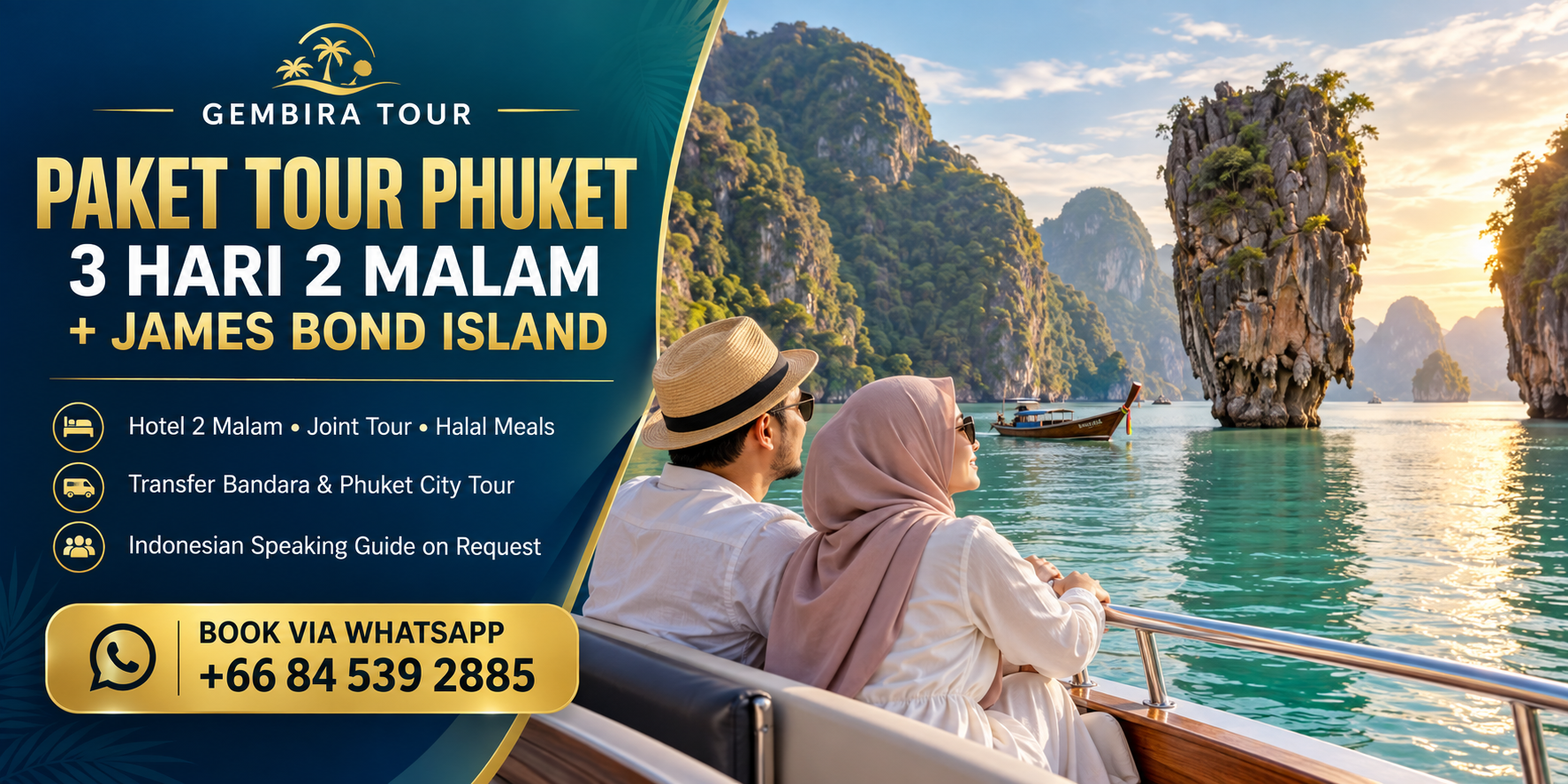 paket wisata phuket 3 hari 2 malam termasuk james bond island tour